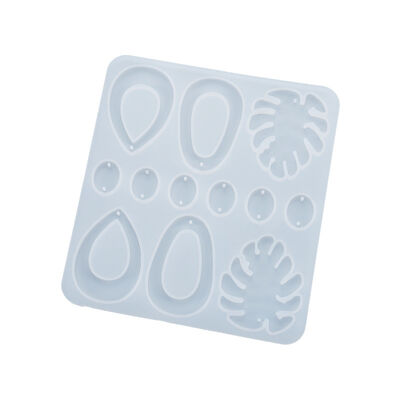 Drip glue mold ear hook earring earring pendant crystal drip glue jewelry pendant decoration silicone mold