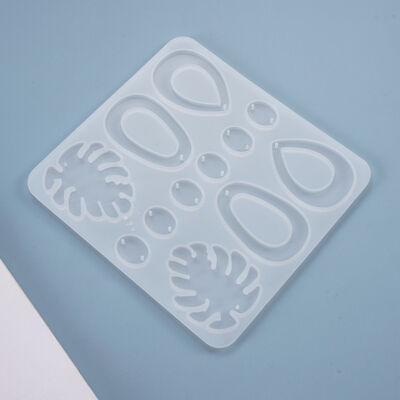 Drip glue mold ear hook earring earring pendant crystal drip glue jewelry pendant decoration silicone mold