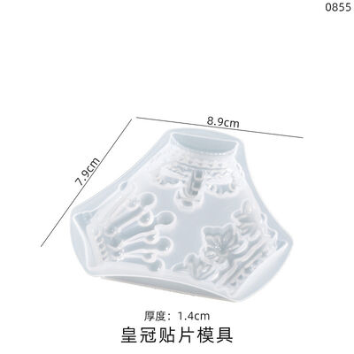 DIY crystal dropper resin grinding tool, multiple 3D crown flower petal patch pendant silicone molds