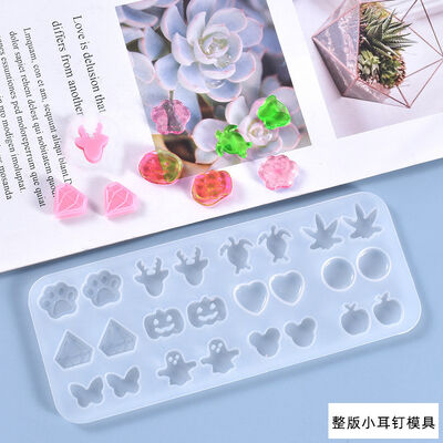 DIY Crystal Dropping Gel Mold Full Version Mini Earnail Pendant Silicone Mold Spot Wholesale
