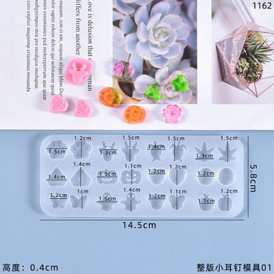 DIY Crystal Dropping Gel Mold Full Version Mini Earnail Pendant Silicone Mold Spot Wholesale