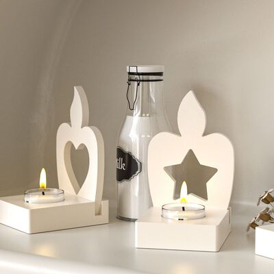 Aromatherapy gypsum Christmas tree pentagram heart-shaped candle shaped insert board DIY candle holder ornament silicone mold