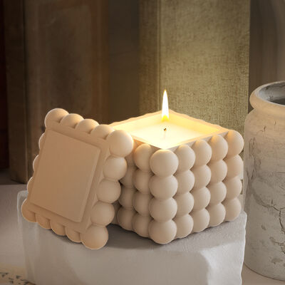 DIY Crystal Dropping Gel Bubble Cube Storage Jar Square Gypsum Storage Box Candle Cup Silicone Mold