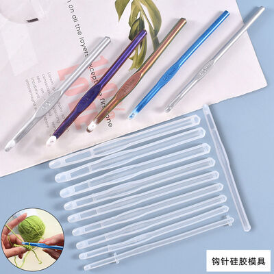 DIY crystal dropper molds, ten crochet silicone molds, knitting yarn tools, spot wholesale