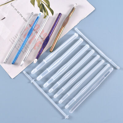DIY crystal dropper molds, ten crochet silicone molds, knitting yarn tools, spot wholesale