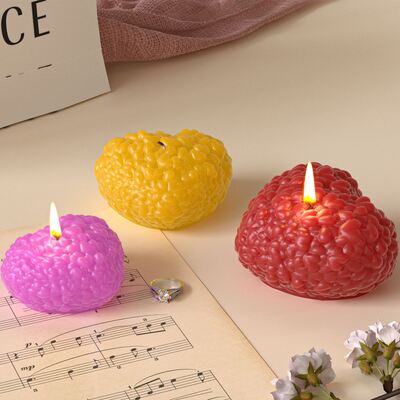 Heart shaped large, medium, small relief heart-shaped pattern gypsum ornament DIY aromatherapy candle souvenir silicone mold