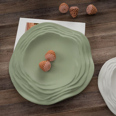 Crystal Drip Glue Gypsum Cement Irregular Tray Silicone Mold Wave Water Ripple Plate Dish Mold