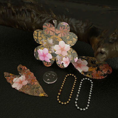 Source Crystal Dropping Resin Grinding Tool Irregular Leaf Clover Pendant Hanging Silicone Mold