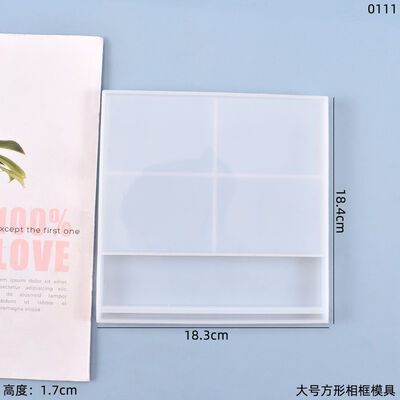 DIY Crystal Resin Mold Large Square Frame Display Stand Silicone Mold Wholesale Stock