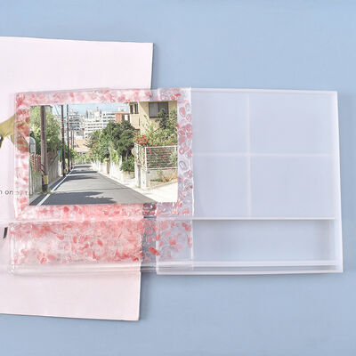 DIY Crystal Resin Mold Large Square Frame Display Stand Silicone Mold Wholesale Stock