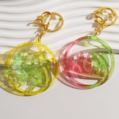 DIY Crystal Resin Christmas Pendant Earrings Keychain Pendant Jewelry Dropping Silicone Mold