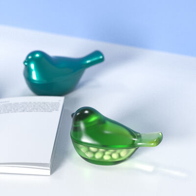 DIY crystal dropper resin grinding tool, three-dimensional bird storage box, silicone mold source factory wholesale
