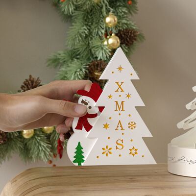 DIY Christmas Snowman Christmas Tree Aromatherapy Gypsum Platform Candle Decoration Silicone Mold