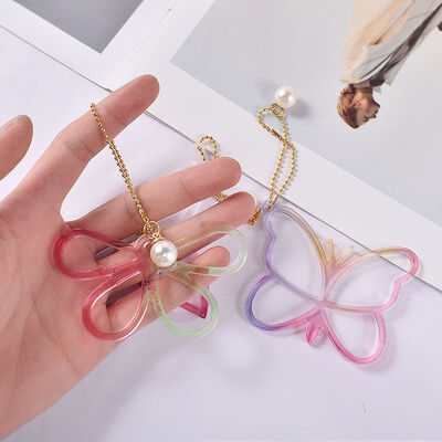 DIY Dropping Punk Wind Star Earrings Pendant Grinding Hollow Butterfly Keychain Pendant Silicone Mold