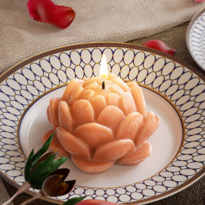 DIY Crystal Dropping Gel Mirror Size Lotus Jewelry Grinding Aromatherapy Gypsum Candle Flower Silicone Mold