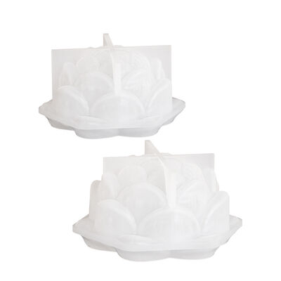 DIY Crystal Dropping Gel Mirror Size Lotus Jewelry Grinding Aromatherapy Gypsum Candle Flower Silicone Mold