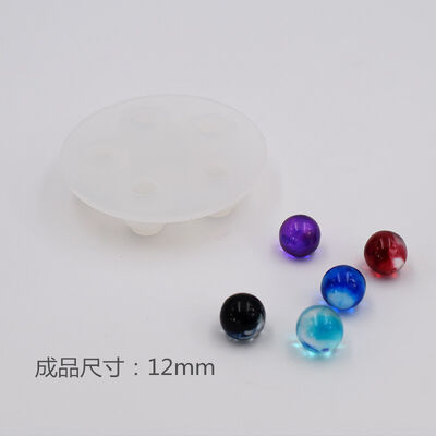 Crystal dropper glue round bead silicone mold DIY handmade jewelry triangle dried flower resin pendant mold