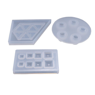 Crystal dropper glue round bead silicone mold DIY handmade jewelry triangle dried flower resin pendant mold