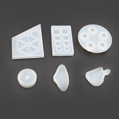 Crystal dropper glue round bead silicone mold DIY handmade jewelry triangle dried flower resin pendant mold