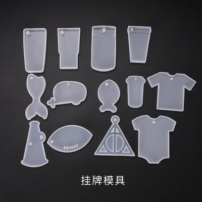 DIY crystal dropper mold hanging whale deer head cup decoration pendant hanging silicone mold
