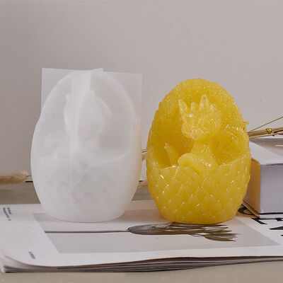 DIY Dinosaur Egg Candle Mold Dinosaur Baby Shell Breaking Tyrannosaurus Candle Gypsum Silicone Mold