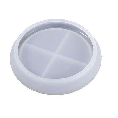 DIY crystal dropper mold, circular dish, coaster, handmade dropper dish, circular mirror surface, silicone mold