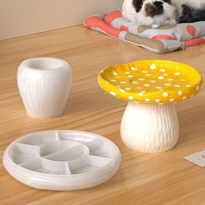 DIY Cross border New Product Aromatherapy Gypsum Tall Mushroom Vase Storage Can Tray Decoration Silicone Mold