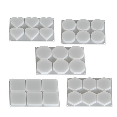 6-sided geometric with hanging holes, hexagonal, octagonal, circular, square, heart-shaped, thickened dropper coaster, silicone mold