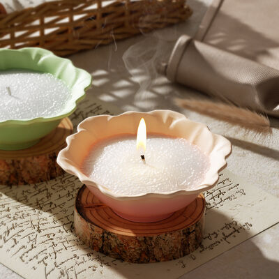 DIY crystal drip glue irregular lace lotus leaf storage bowl aromatherapy gypsum candle cup silicone mold