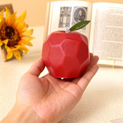 DIY diamond shaped sliced pear apple candle silicone mold aromatherapy gypsum fruit dropper mold