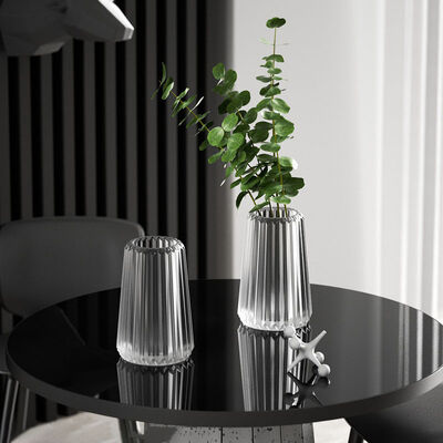 DIY crystal dropper resin mold, striped and raised three-dimensional vase, pen holder, silicone mold wholesale