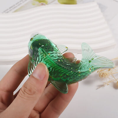 Crystal dropper 3D resin carp goldfish ornament DIY candle aromatherapy gypsum silicone mold