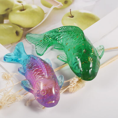 Crystal dropper 3D resin carp goldfish ornament DIY candle aromatherapy gypsum silicone mold