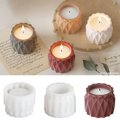 DIY dropper epoxy resin sectional vase, pen holder, shaped storage jar, gypsum aromatherapy candle cup, silicone mold