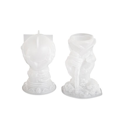 DIY Drip Glue Halloween Rose Ghost Hand Pendant Magic Claw Ghost Handball Aromatherapy Gypsum Candle Silicone Mold