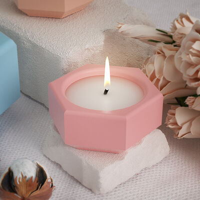 DIY Drip Glue Gypsum Cement Cut Hexagonal Storage Box Small Cut Candle Cup Storage Gypsum Silicone Mold