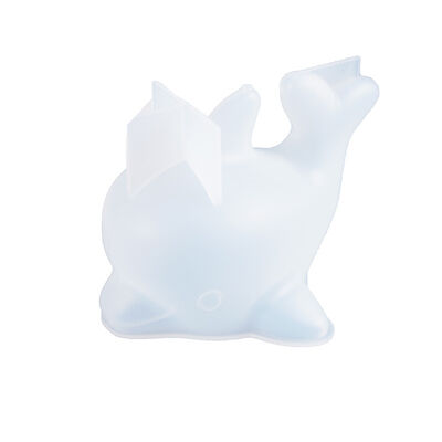 DIY crystal dropper mold 3D three-dimensional dolphin cartoon cute decoration silicone mold wholesale