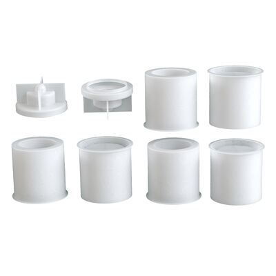 Relief Christmas Tree Elk Snow Column Storage Can DIY Aromatherapy Gypsum Candle Cup Silicone Mold