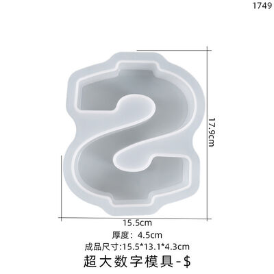 DIY crystal dropper resin mold 123456789 $Alara digital symbol table silicone mold