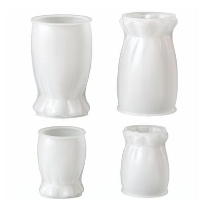Ins Fengfu Bag Vase Silicone Mold Handmade DIY Aromatherapy Gypsum Cement Flower Arrangement Device Storage Can Decoration Mold
