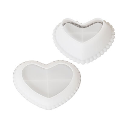 DIY Drip Glue Resin Beads Lace Love Storage Dish Aromatherapy Gypsum Candle Cup Silicone Mold