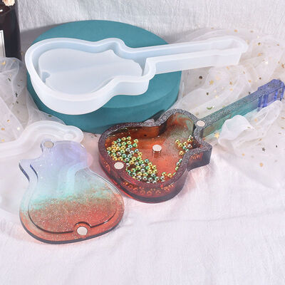 DIY crystal dropper mold guitar storage box mold hanging decoration silicone mold spot wholesale