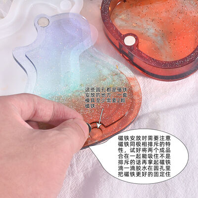DIY crystal dropper mold guitar storage box mold hanging decoration silicone mold spot wholesale
