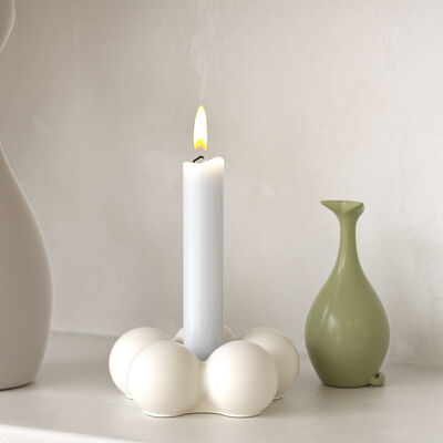 Minimalist Ins style Bubble Cloud Petals Flower Candlestick Silicone Mold DIY Aromatherapy Gypsum Mold