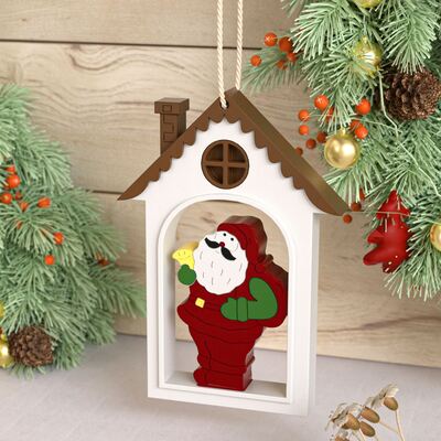 DIY Christmas Santa Claus House Listing Aromatherapy Gypsum Platform Decoration Pendant Silicone Mold