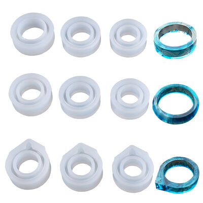 Source Factory Crystal Dropping Mold Craft Arc Irregular Face Ring DIY Silicone Mold