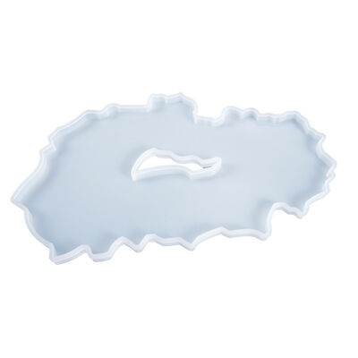DIY crystal dropper shaped table mold, irregular fruit tray, coaster, large table, silicone mold