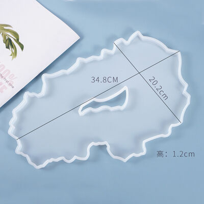 DIY crystal dropper shaped table mold, irregular fruit tray, coaster, large table, silicone mold