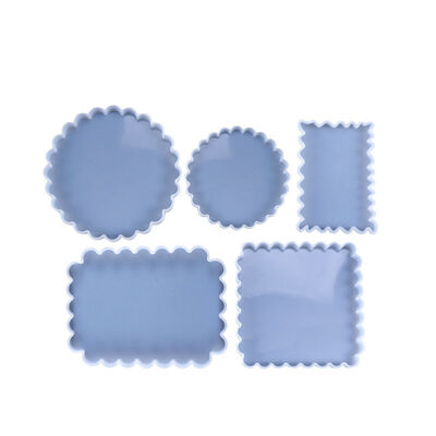 DIY crystal dropper mold, table decoration, square lace table, mirror silicone mold