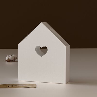 Hollow out love house candle holder silicone mold DIY aromatherapy gypsum candle holder decoration mold